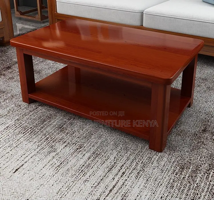 Coffee Tables:120cm Solid Mahogany Office Tea Table