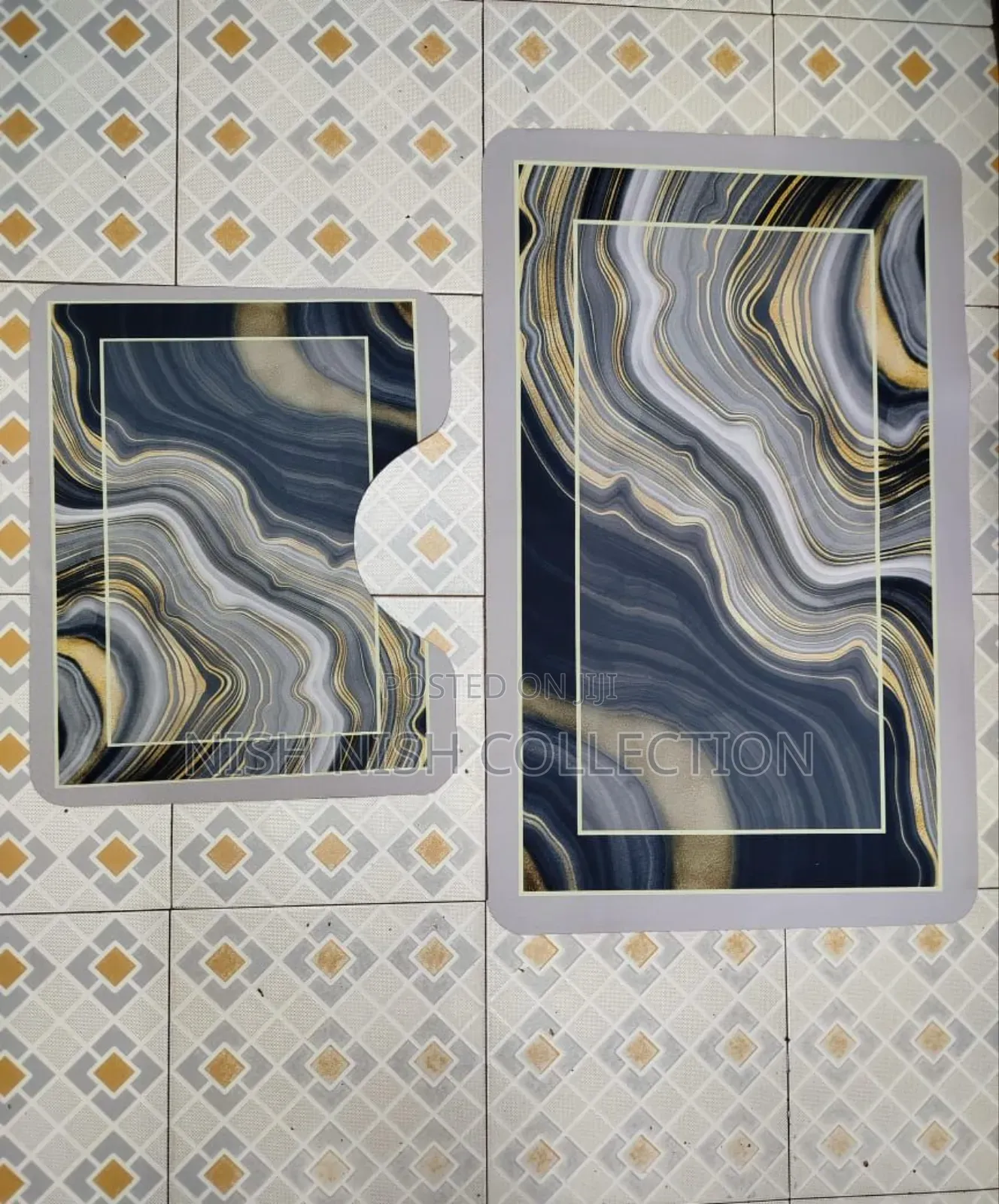 2 Piece Toilet Rubber Mat