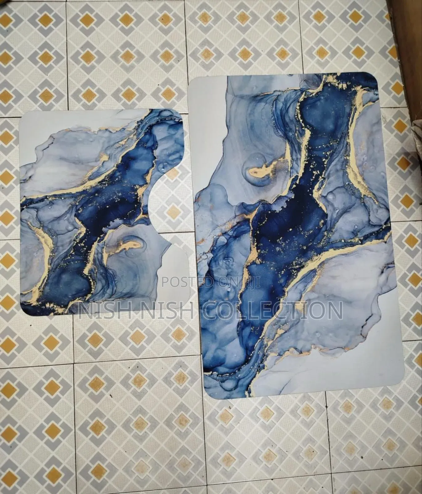 2 Piece Toilet Rubber Mat