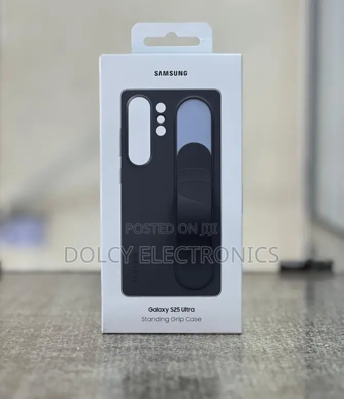 Galaxy S25 Ultra Standing Grip Case, Black