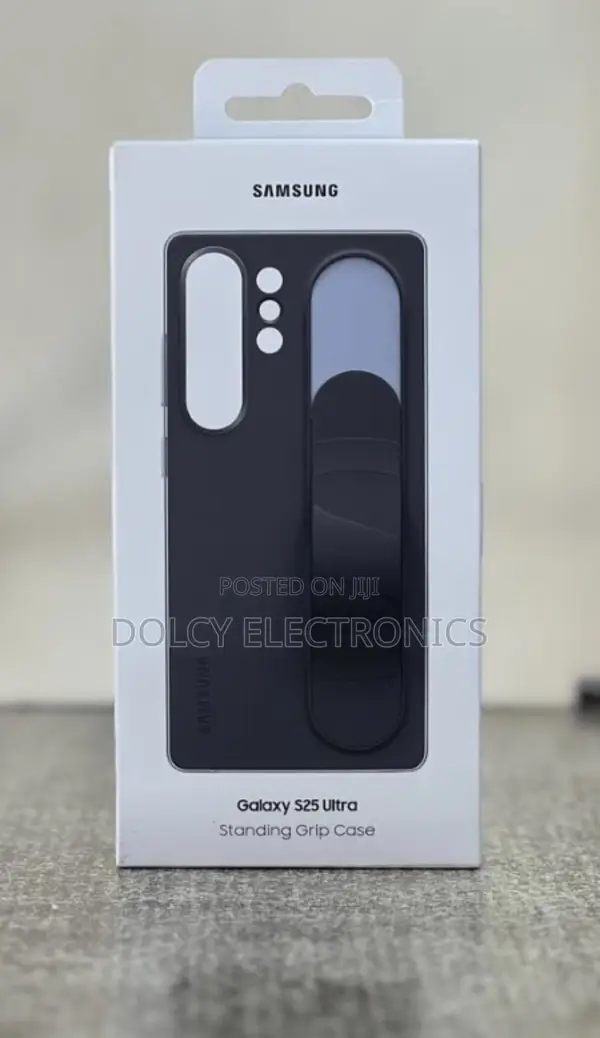 Galaxy S25 Ultra Standing Grip Case, Black