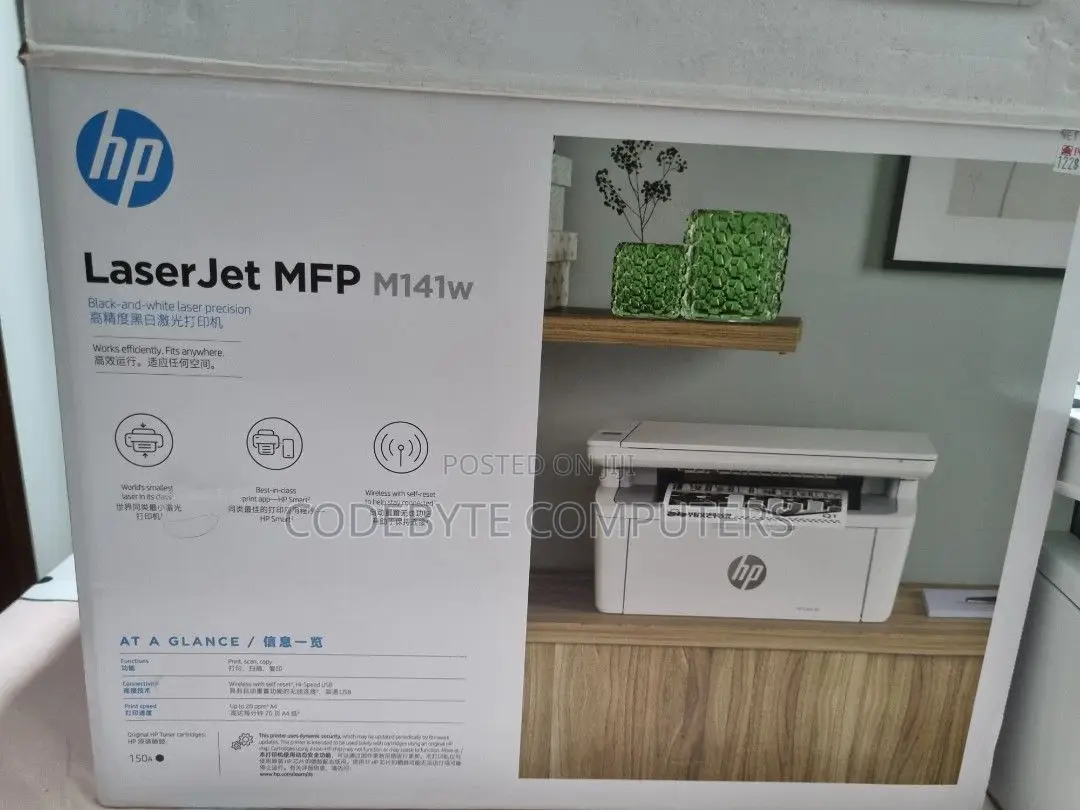 Hp Laserjet Mfp M141w 3-in-1 Printer