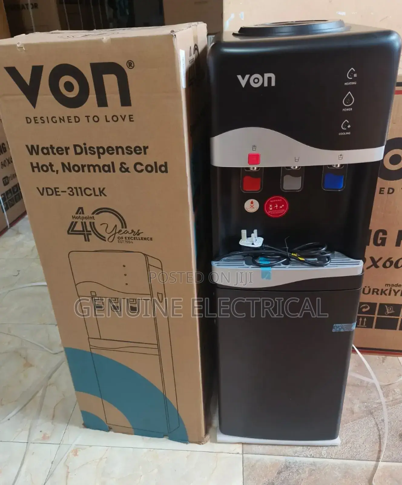 Von Black 3 Taps Hot Andcold Compressor Cooling.
