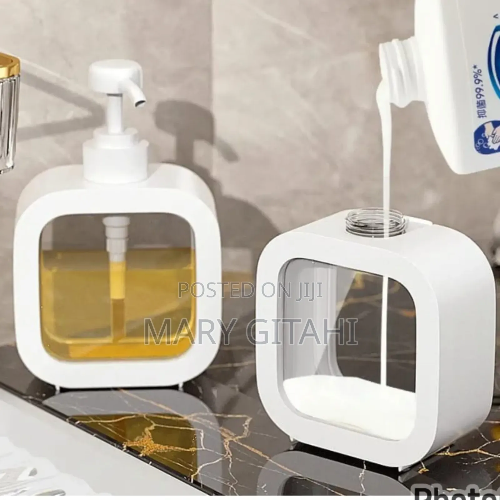 Refillable Liquid Soap Dispenser 500ml
 Available