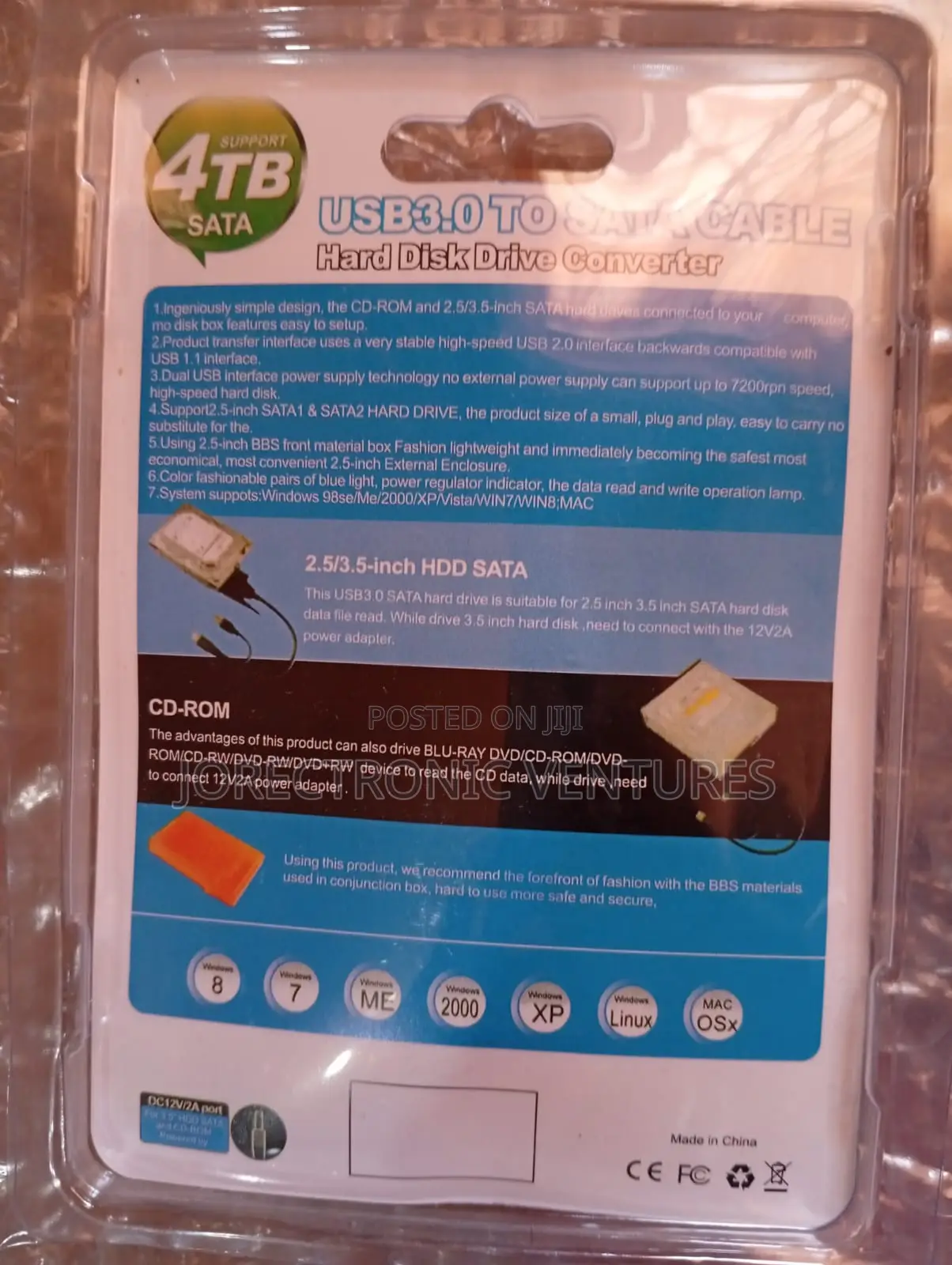 Hard Drive Converter Usb 3.0 Sata Cable, Usb to Sata Cable