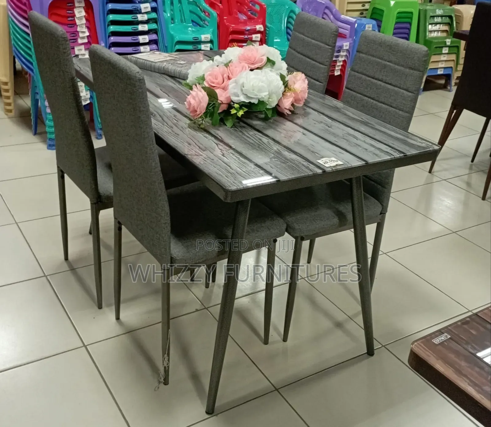 Gray Dining Table