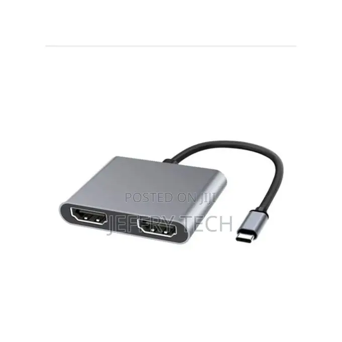 Type-C to Dual Hdmi HUB Docking Station