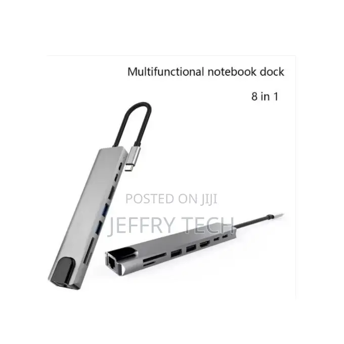 USB Type-C 8 in 1 Multi Adapter