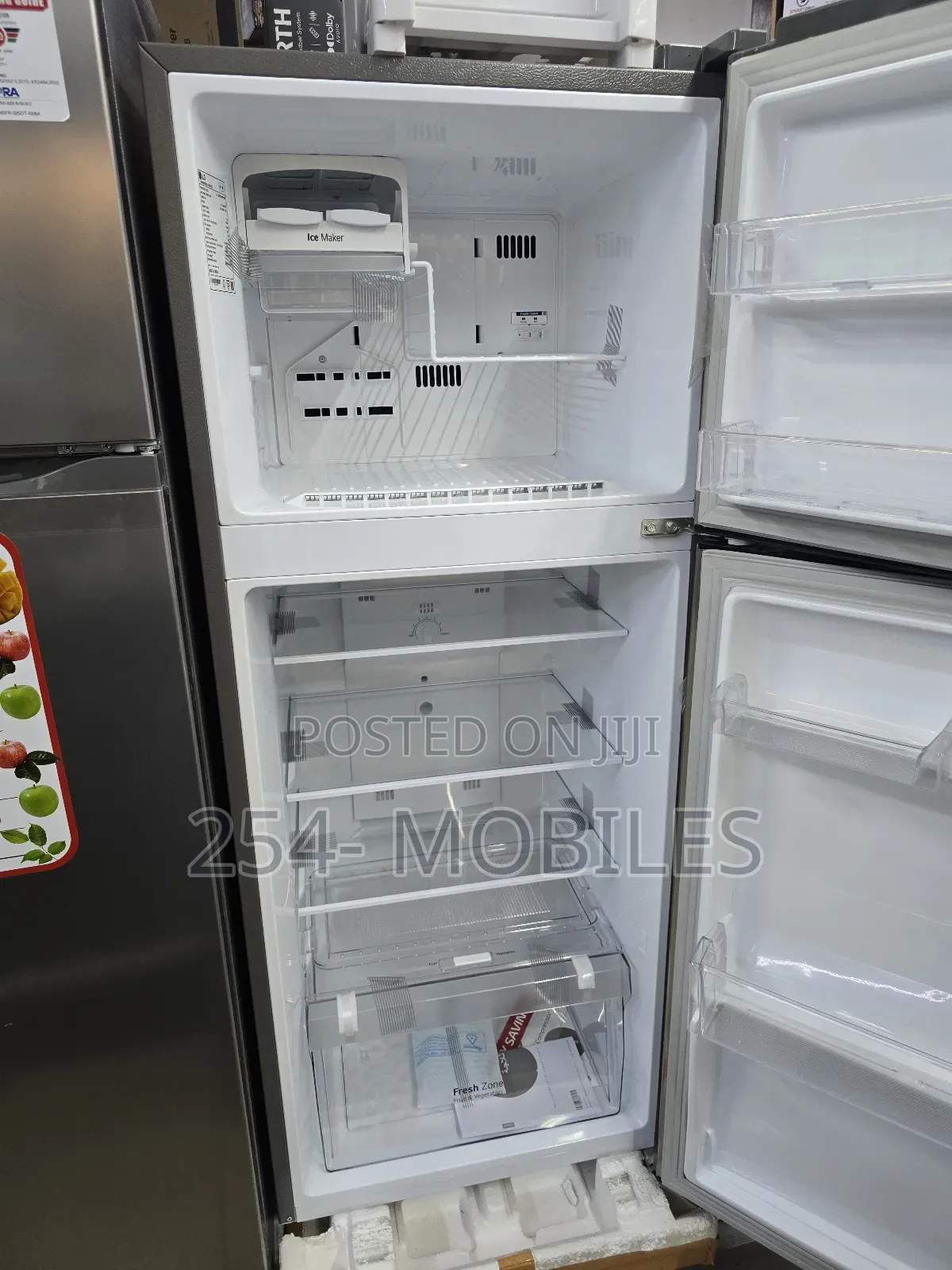 Lg Gl-C252slbb Top Mount Freezer Fridge, 234 L