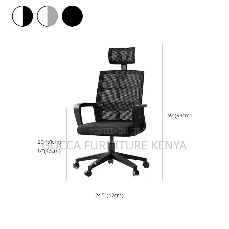 Office Chairs: High Back Mesh Back-Friendly Office Chair