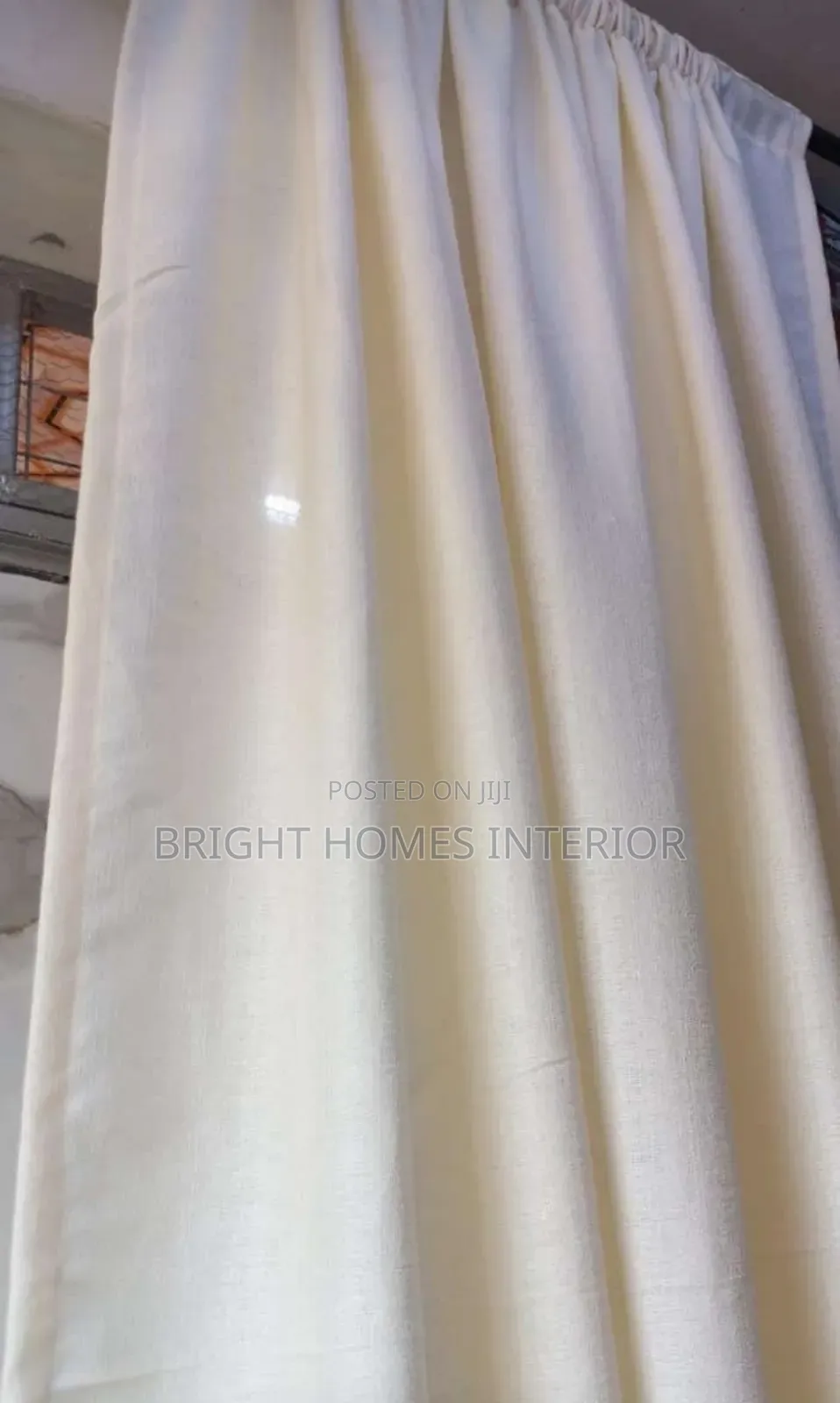 Cream Yellow Heavy Sheer Available