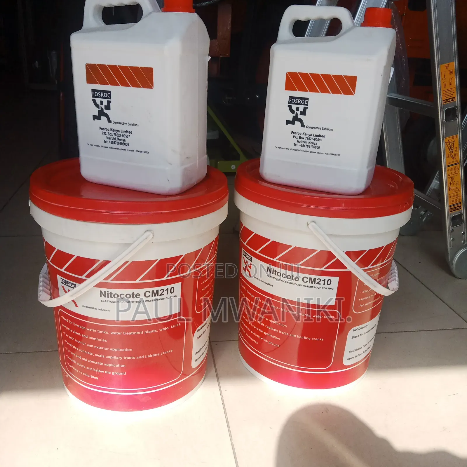Fosroc Nitocote CM210 Elastometric Cementious Waterproof