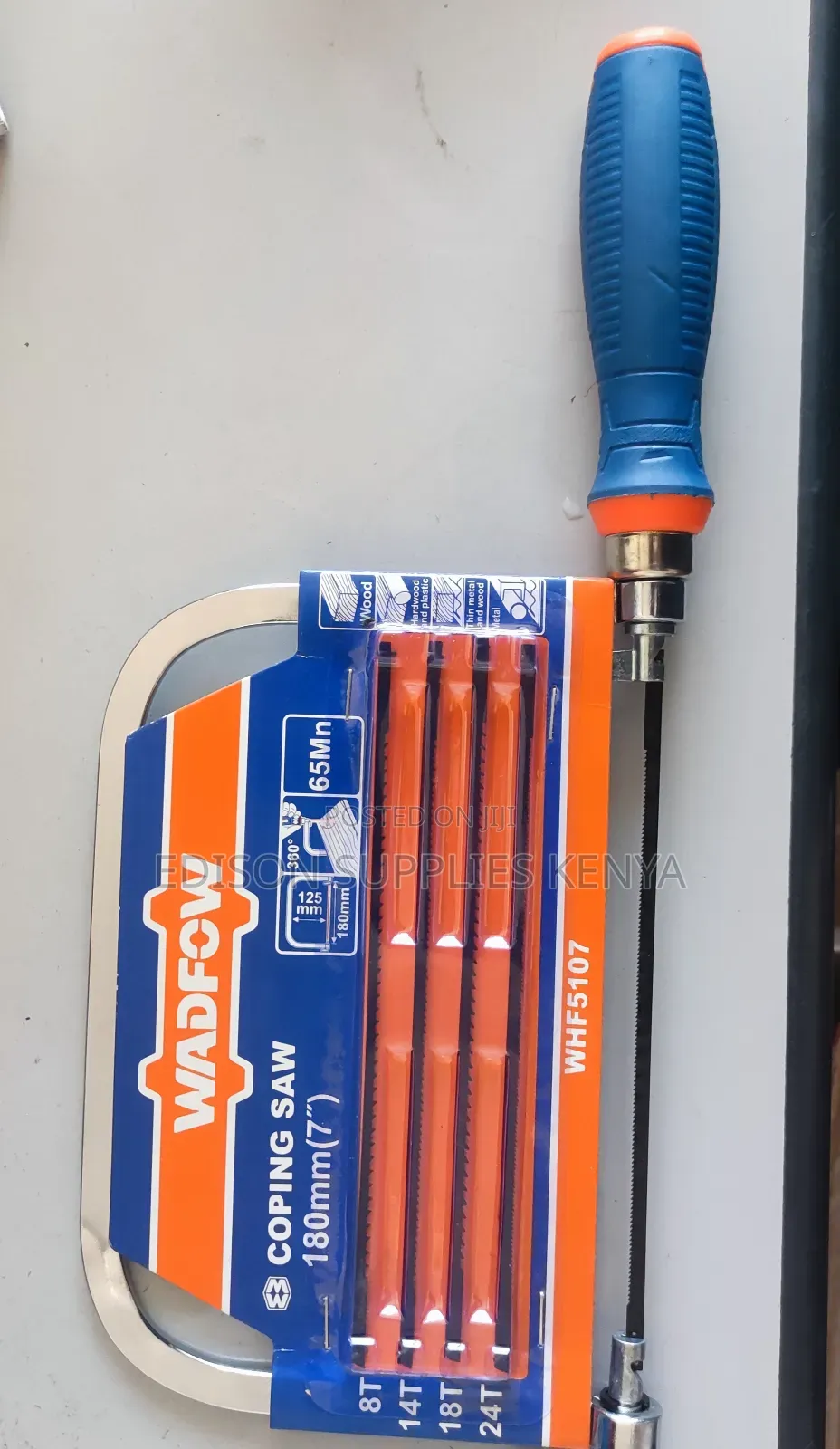 Coping Saw 7" Inch Wadfow Hand Saw Jewellry Saw + 5 Blades