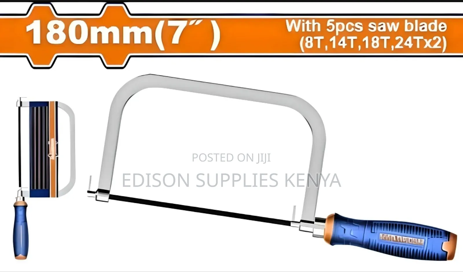 Coping Saw 7" Inch Wadfow Hand Saw Jewellry Saw + 5 Blades