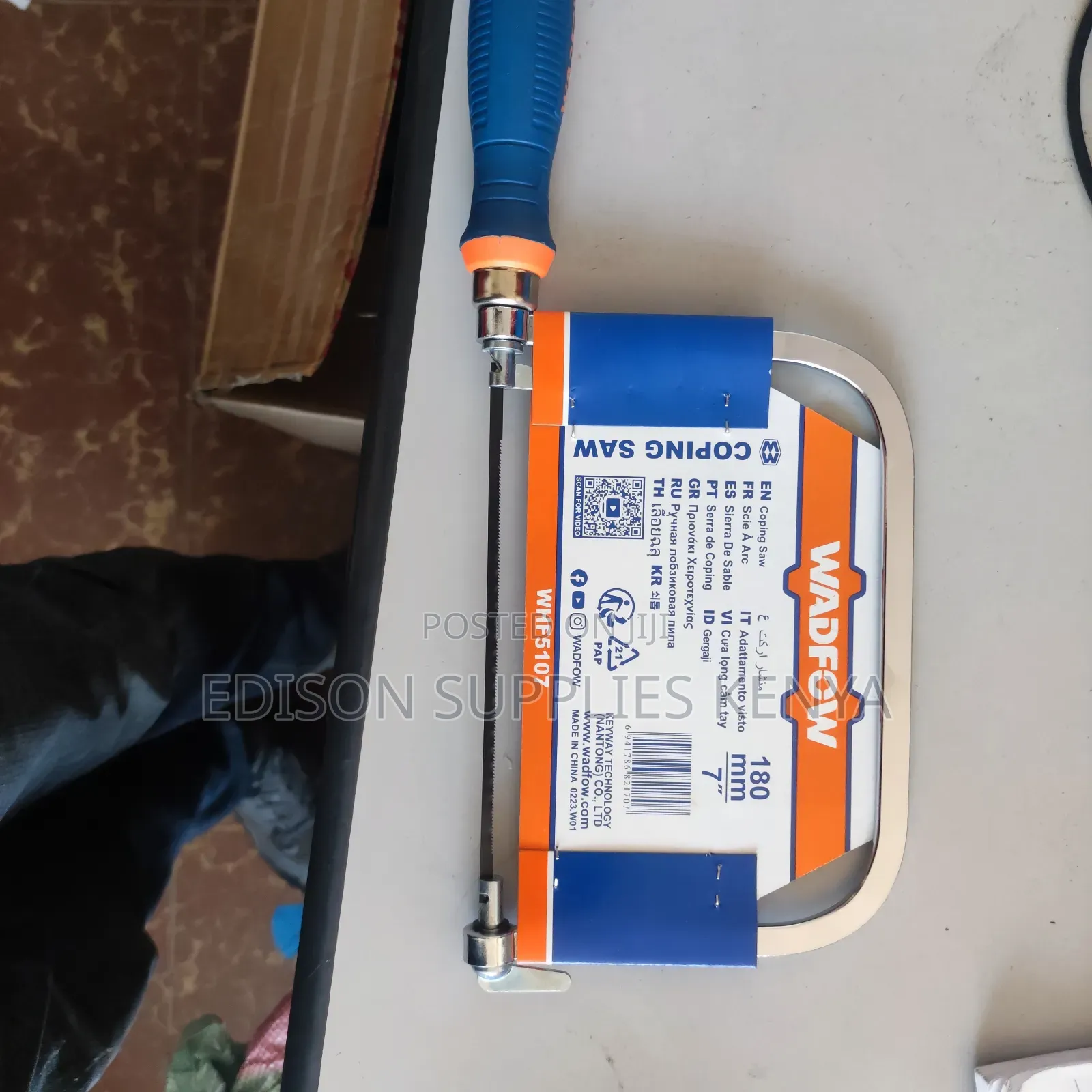 Coping Saw 7" Inch Wadfow Hand Saw Jewellry Saw + 5 Blades