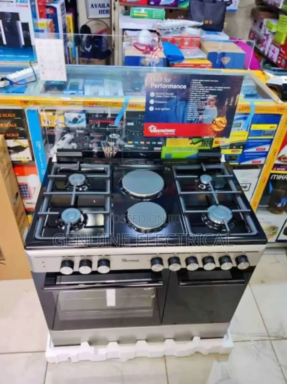 Ramtons 60*90 Stainless Steel Cooker With Gas Compartment