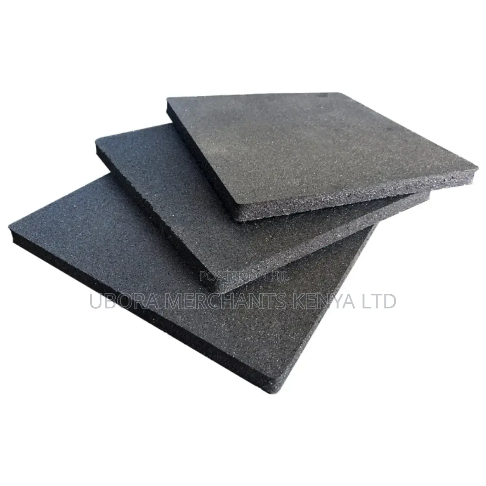 Black Gym Tile 8mm, 1×1m