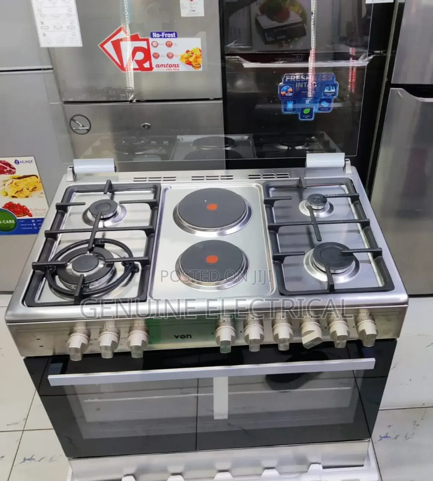 60by90 Von 4+2 Without Compartment Standing Cooker