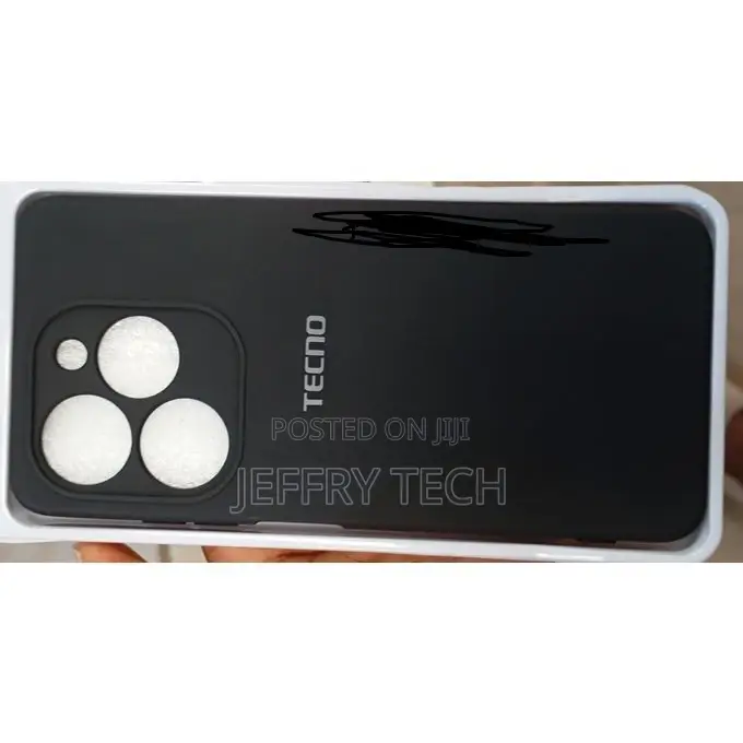 Tecno Pop 8 Silicone Back Case Black