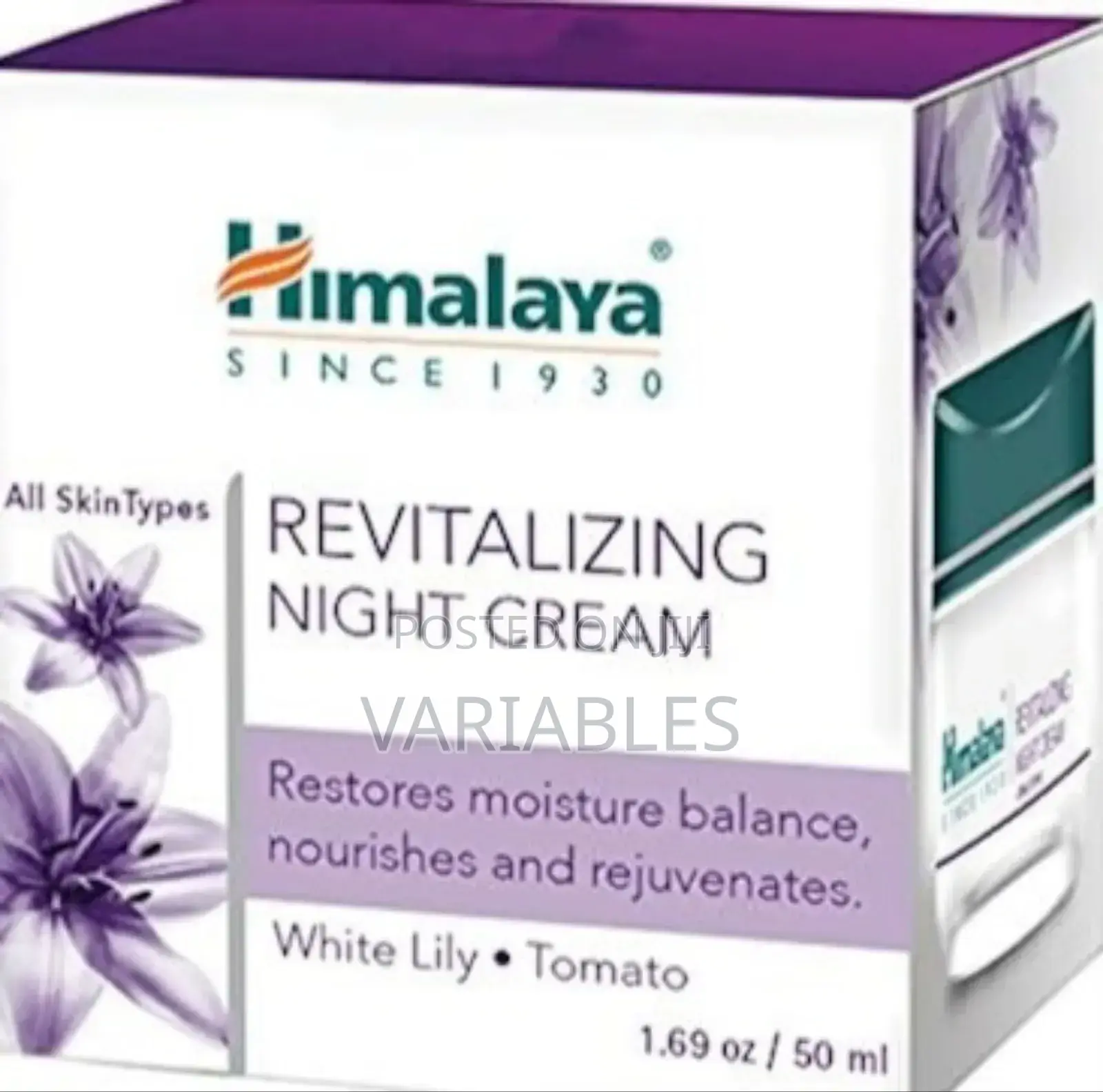 Himalaya Night Cream :
Evens Out Skin Tines.