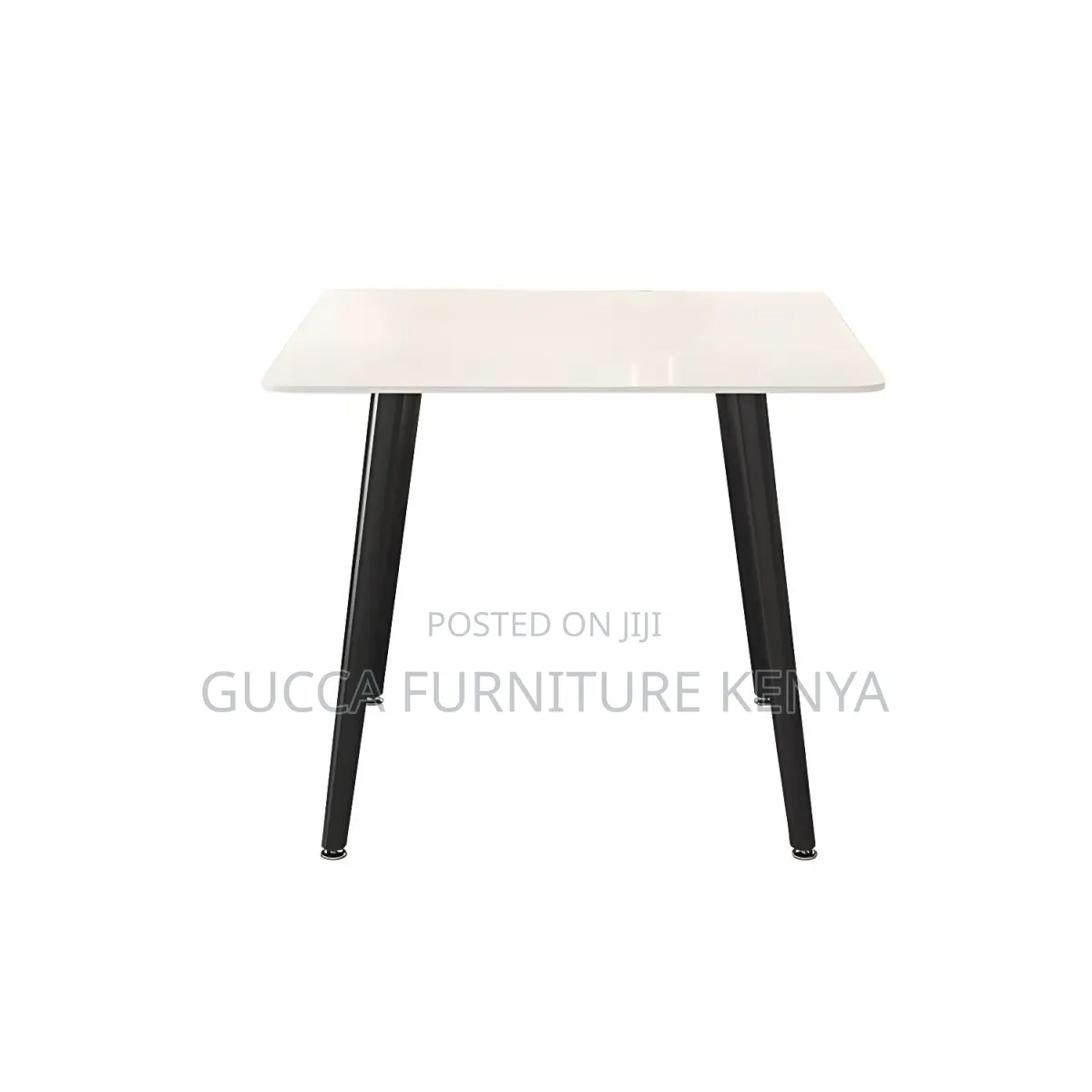 Dining Tables: 
Modern Square White Stone Dining Table