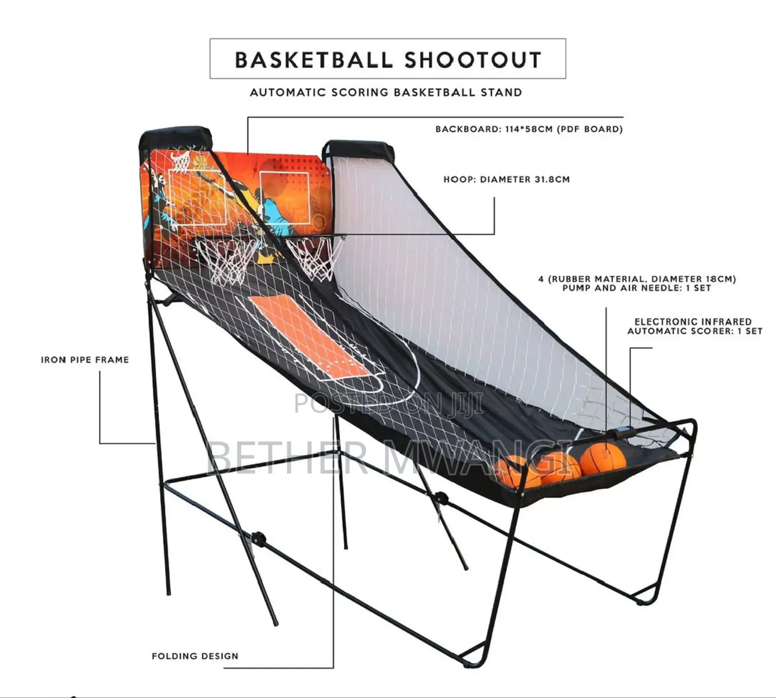Double Hoop Basketball Arcade in Kenya