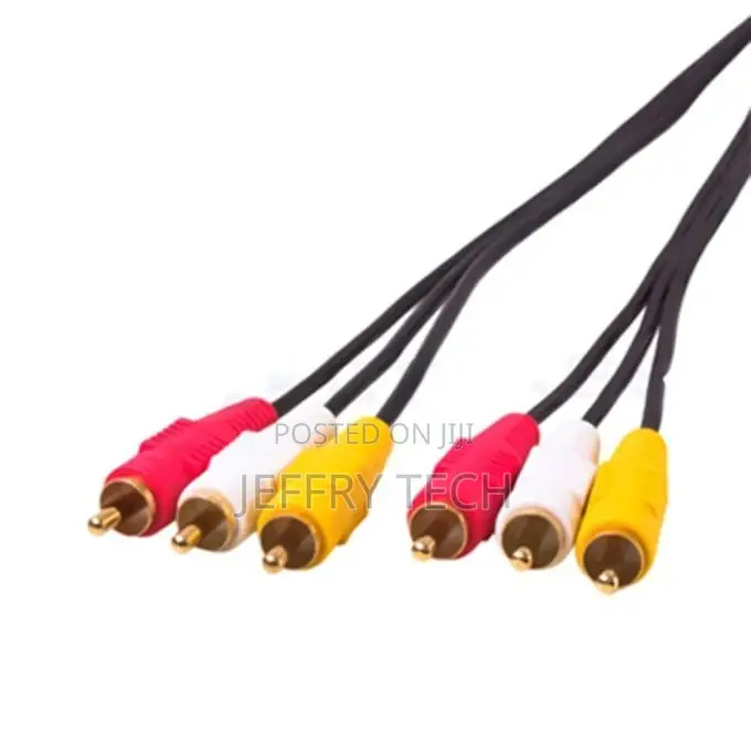 Audio Video Stereo RCA AV Cable, Length: 5m