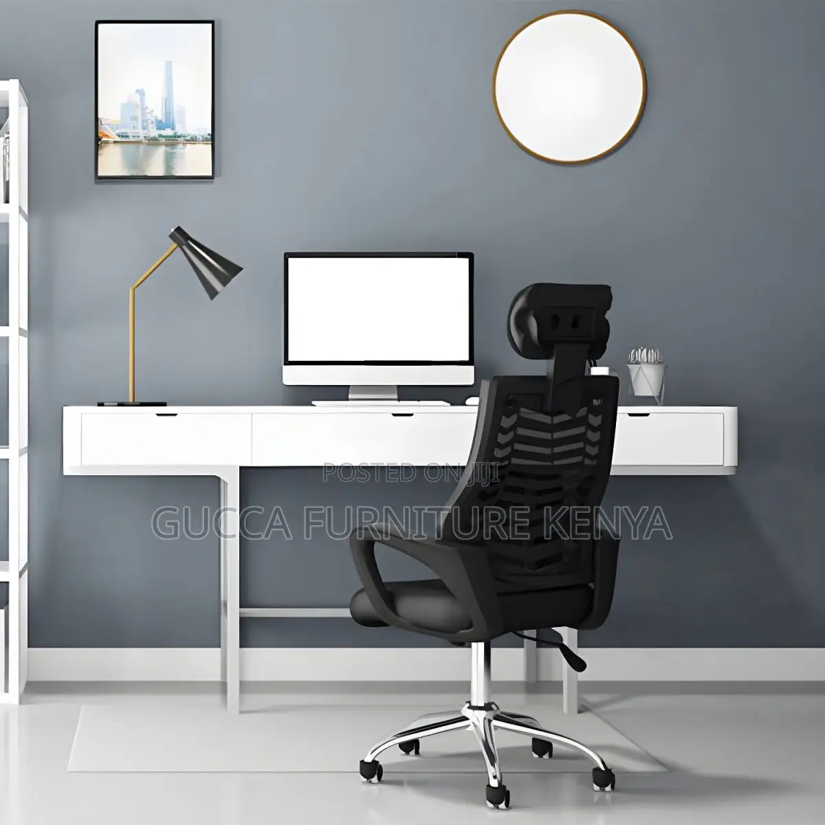 Office Chairs: Modern Slide Chair With Breathable Back