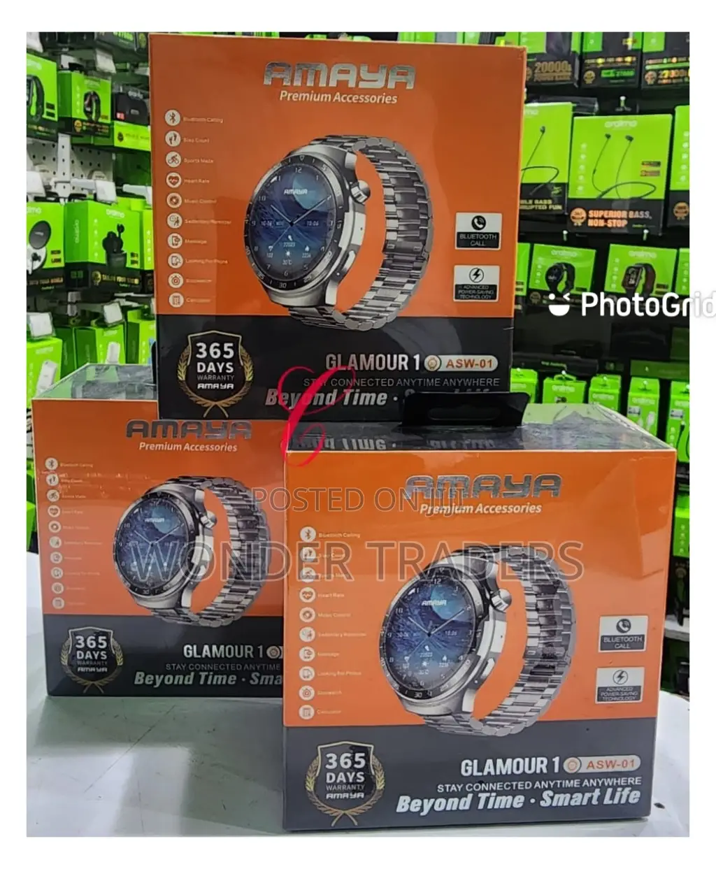 Amaya ASW-01 Glamour 1 Silver With Bluetooth