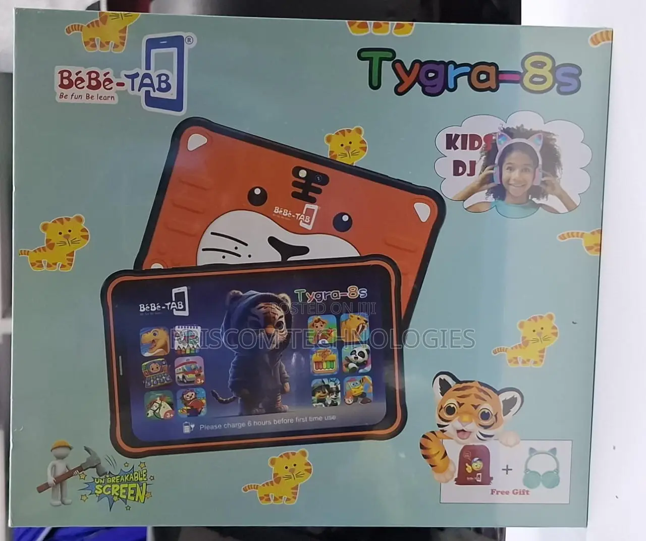 Bebe-Tab Tygra 8s Android Kids Tablet 5000mah