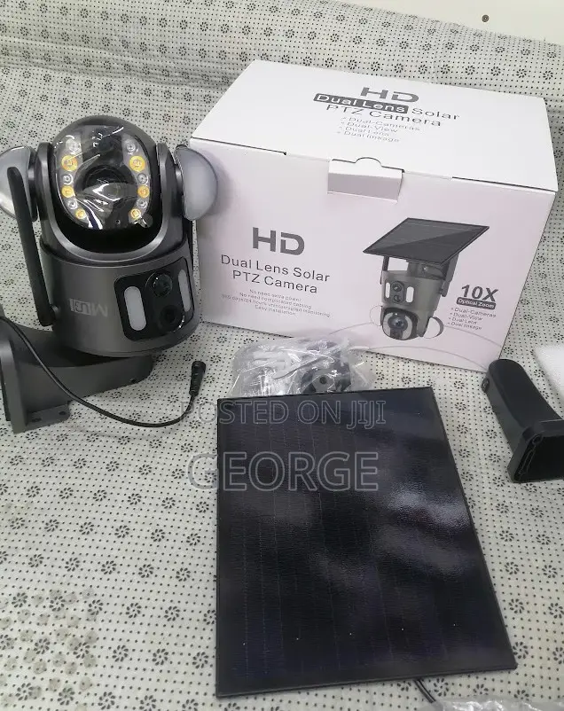 Brillant 4MP Dual Lens PTZ Camera 4g Solar