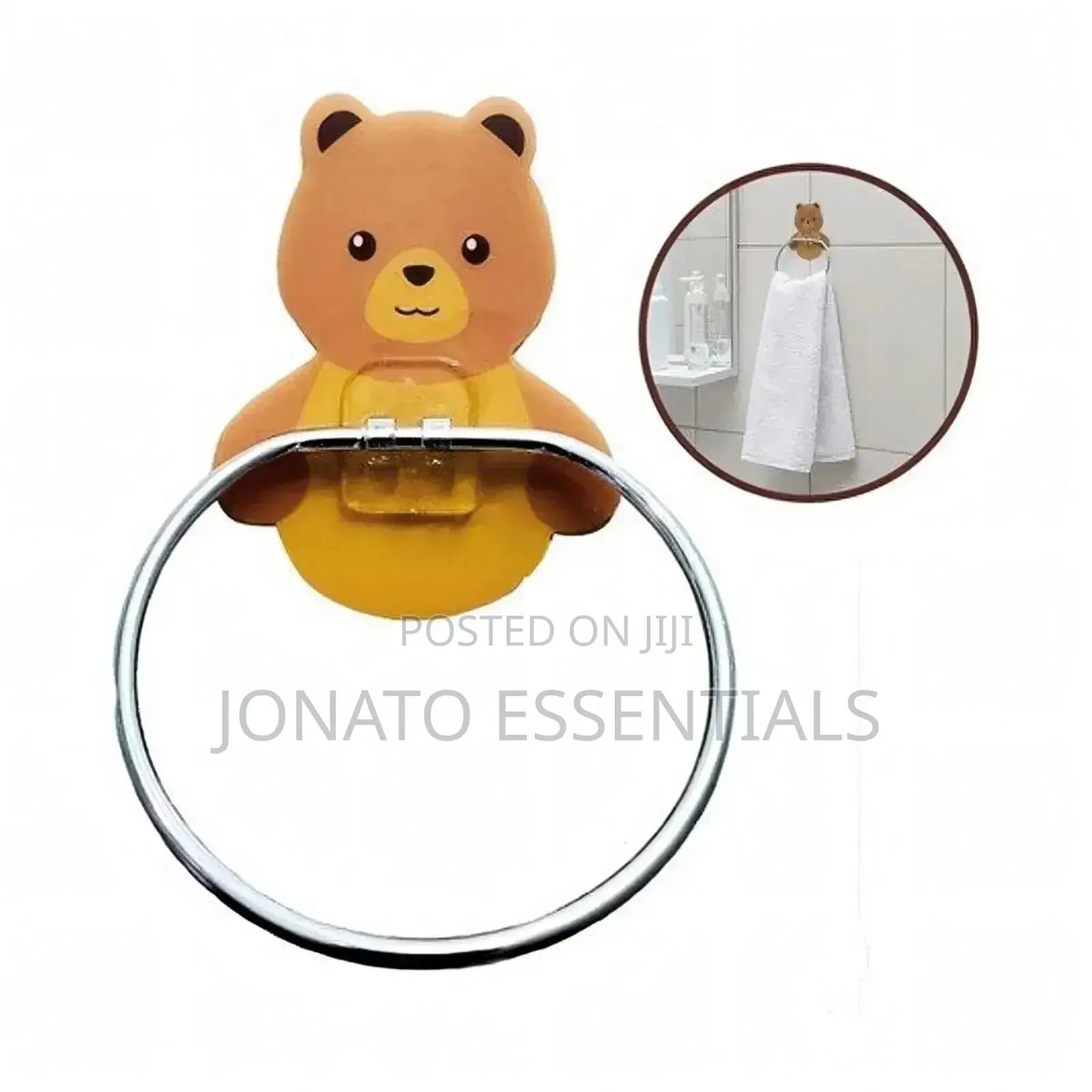 Cute Bear Towel Holder - Bathroom Kitchen Towel Ring