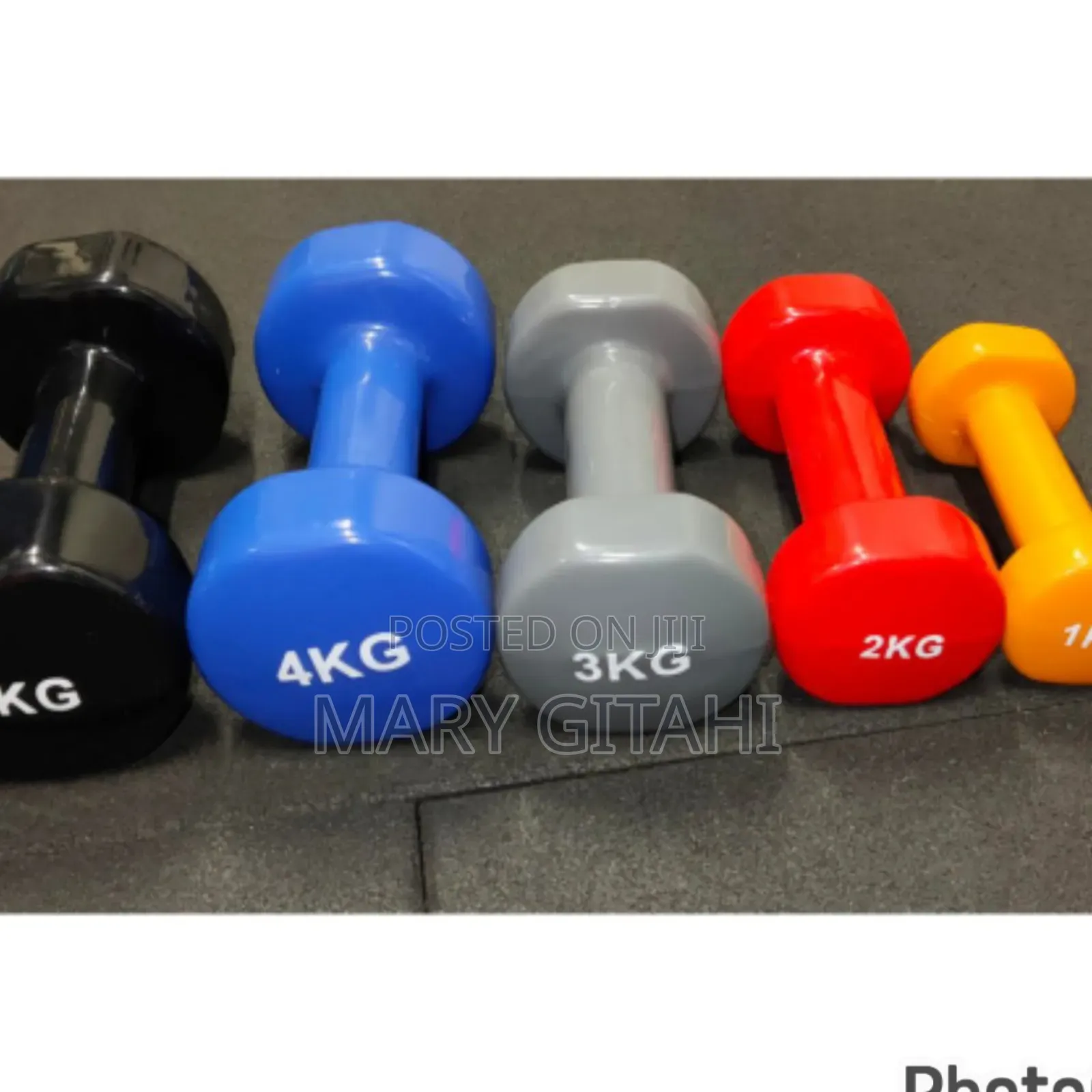 Dipped Plastic Dumbbells 5kg