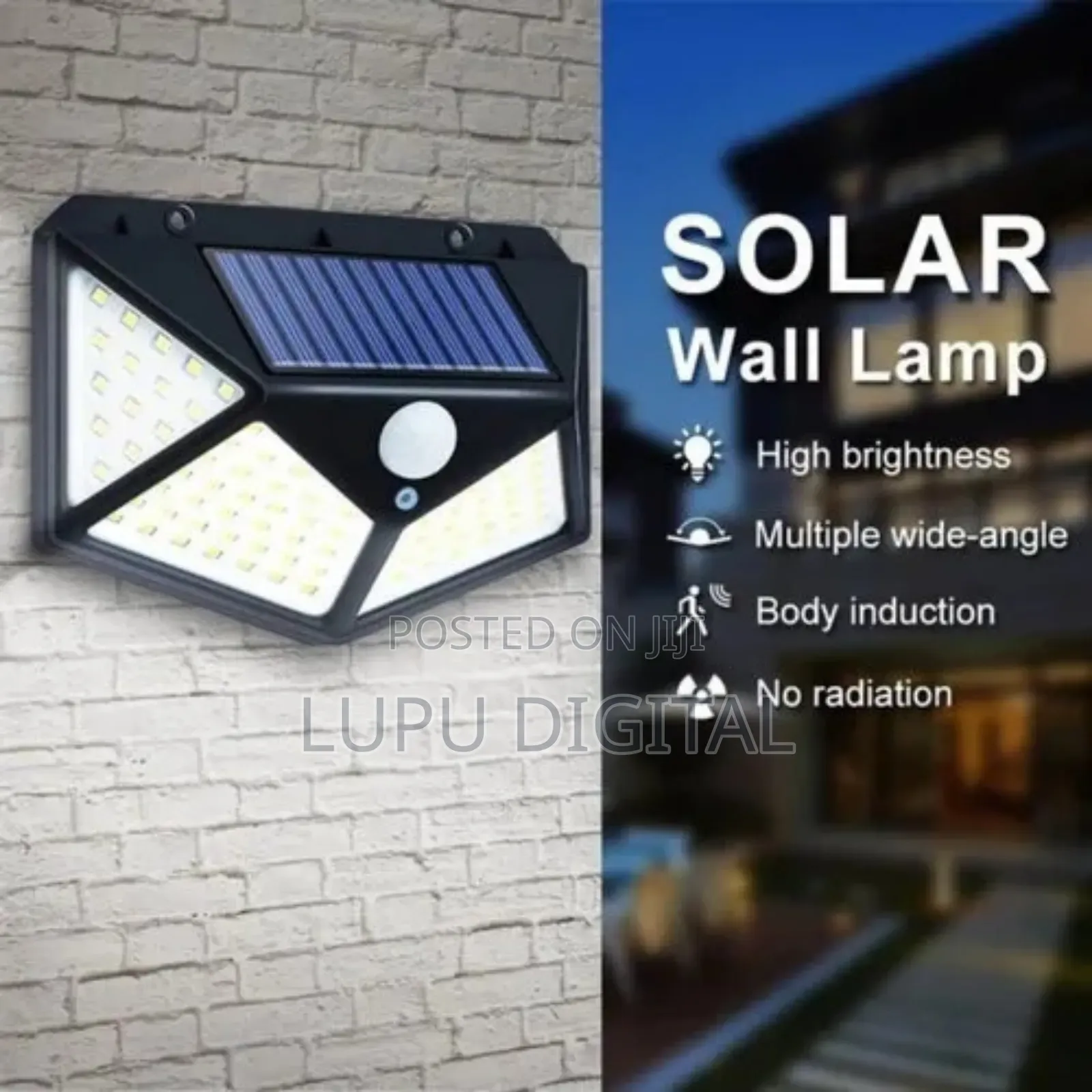 100 LED Solar PIR Motion Sensor Security Lights Available