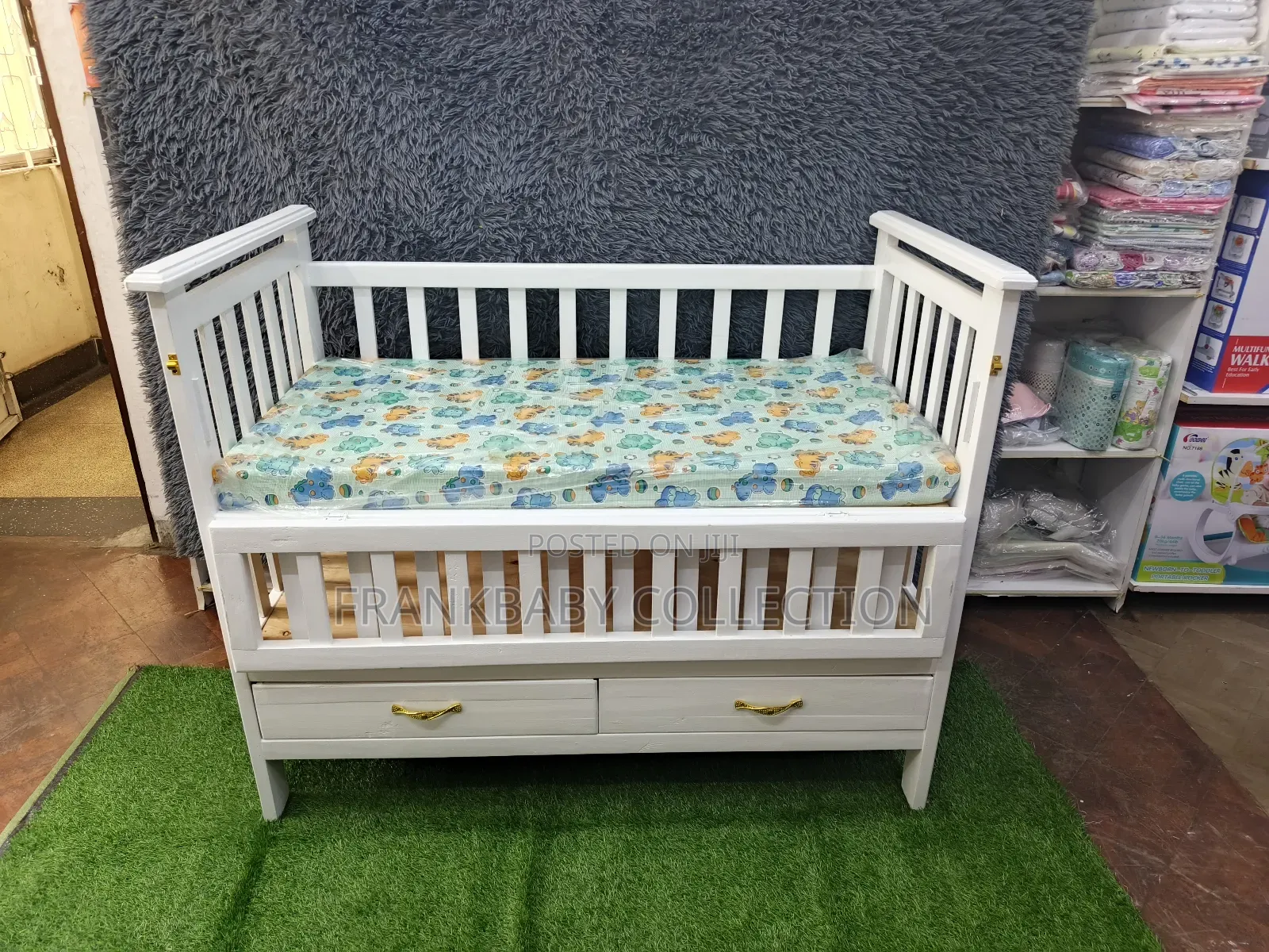Baby Cot *Brown Baby Cot Alone