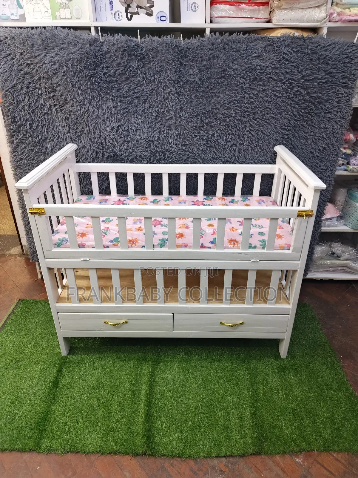 Baby Cot *Brown Baby Cot Alone