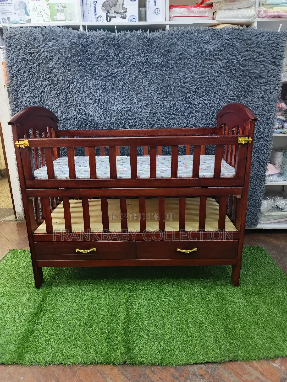 Baby Cot *Brown Baby Cot Alone