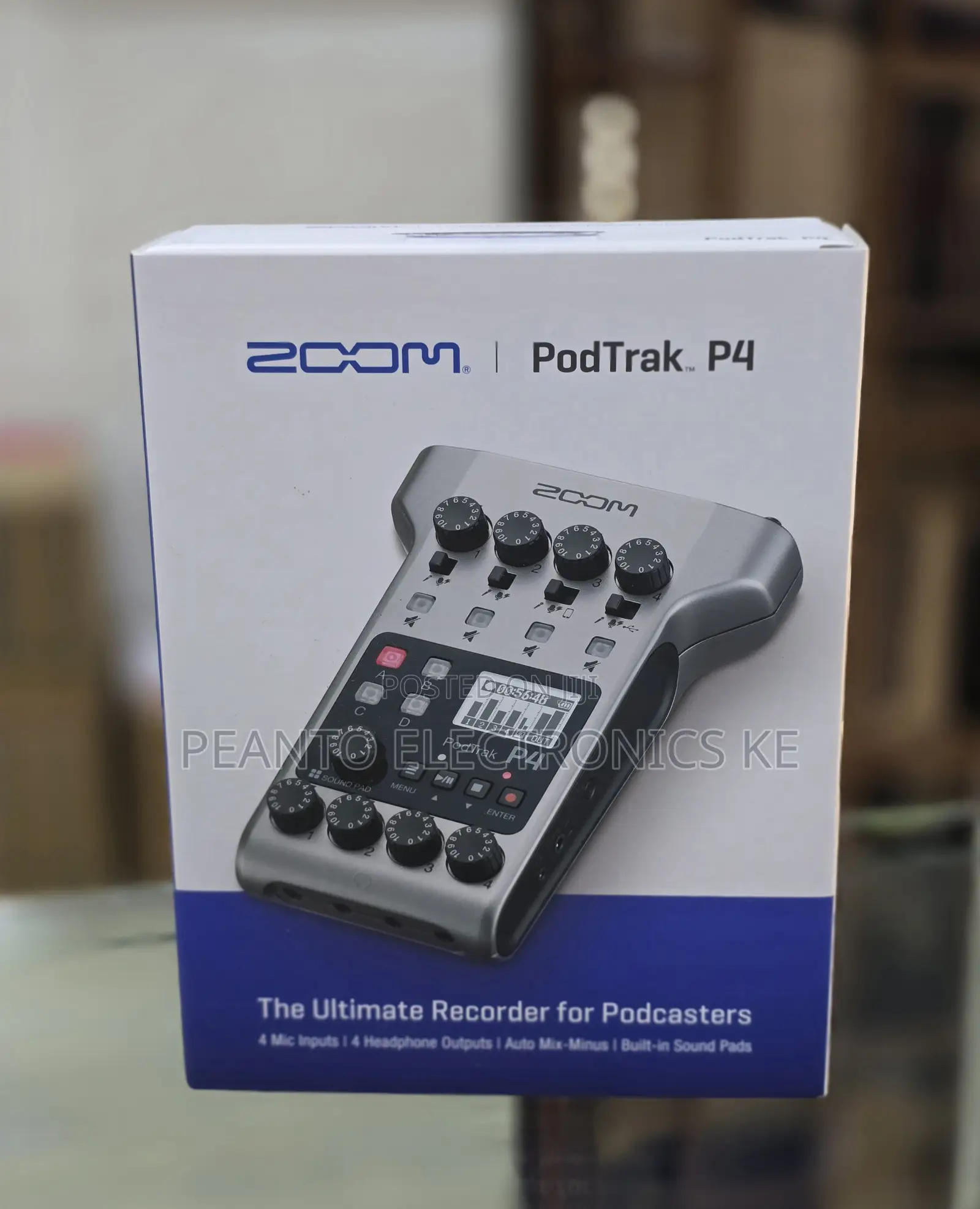 Zoom Podtrak P4 Portable Multitrack Podcast Recorder
