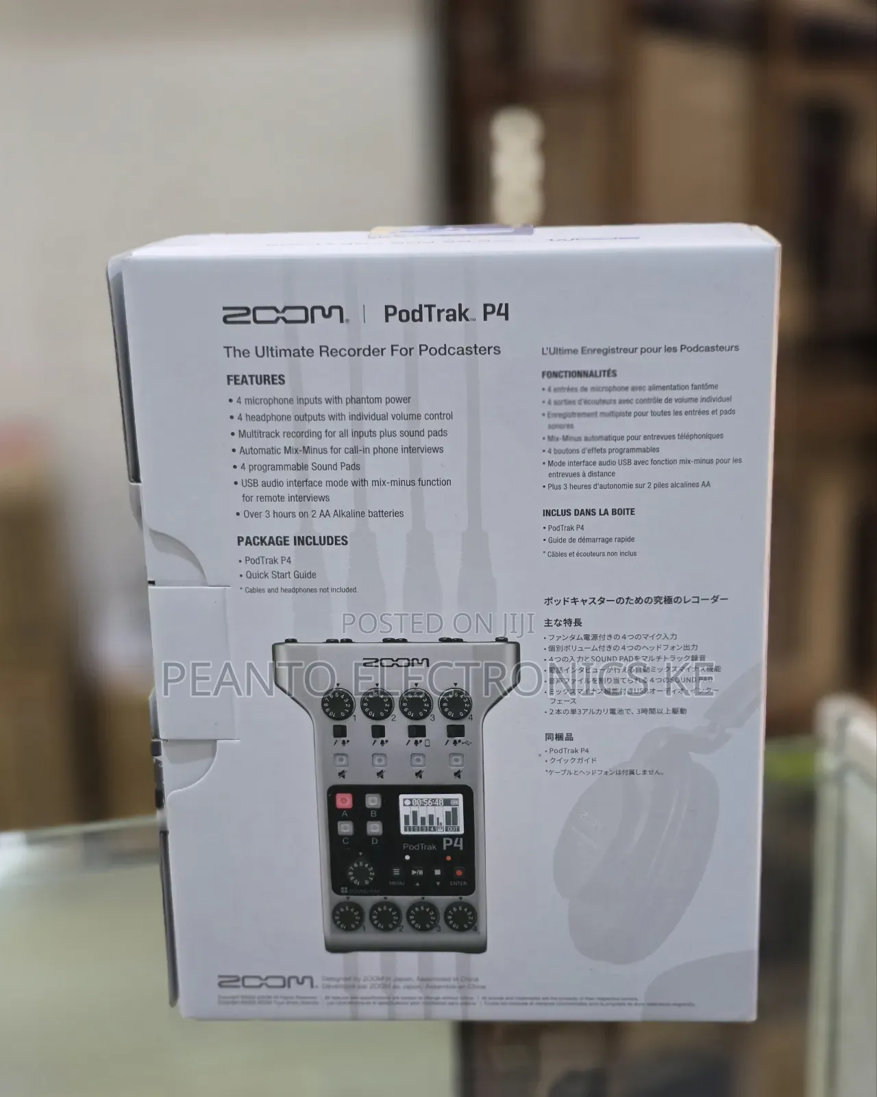 Zoom Podtrak P4 Portable Multitrack Podcast Recorder