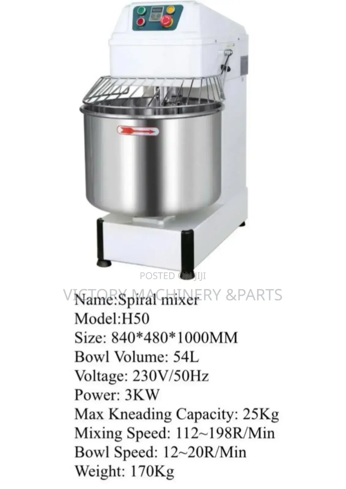 Spiral Mixer 3KW