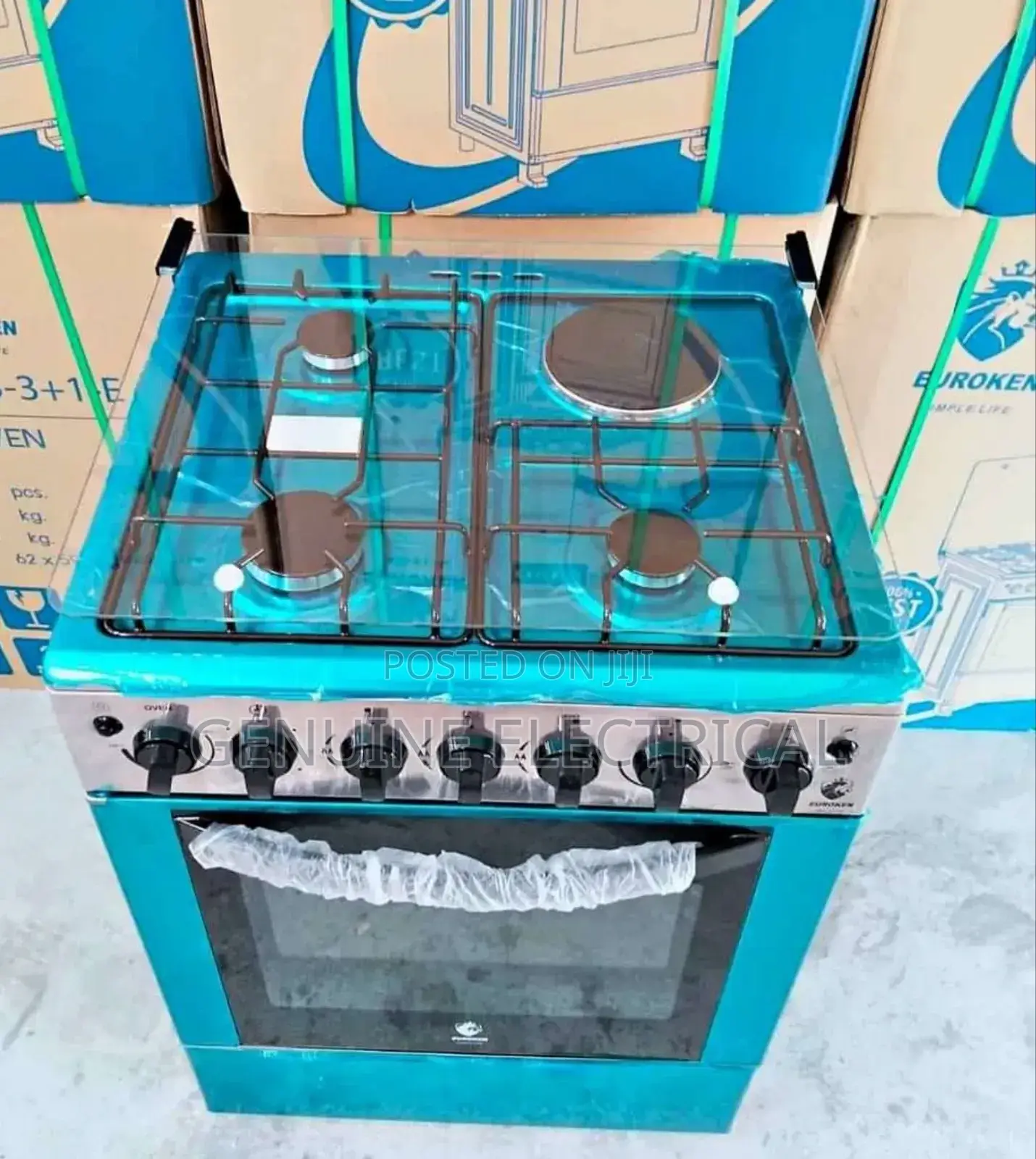 Standing Cooker With Electric Oven, Euroken 3+1cooker