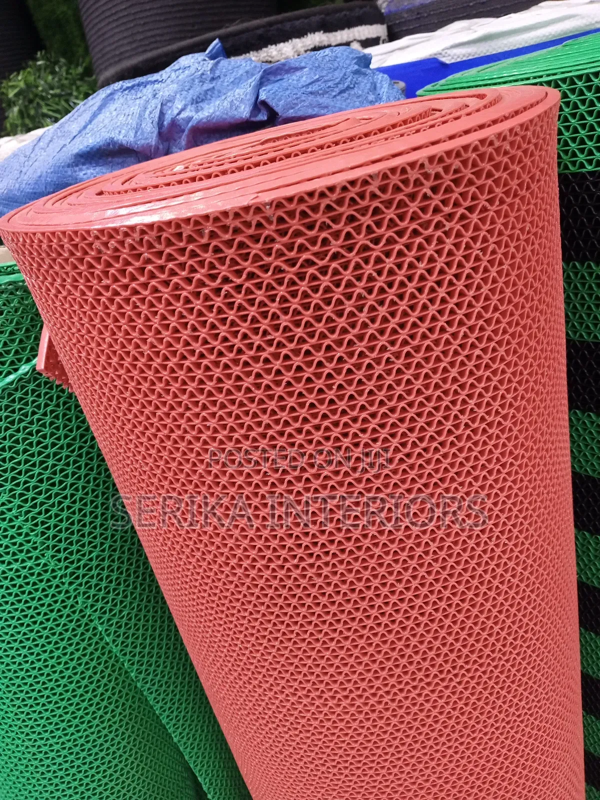 Red Anti Slippery Mats Bathroom Mats