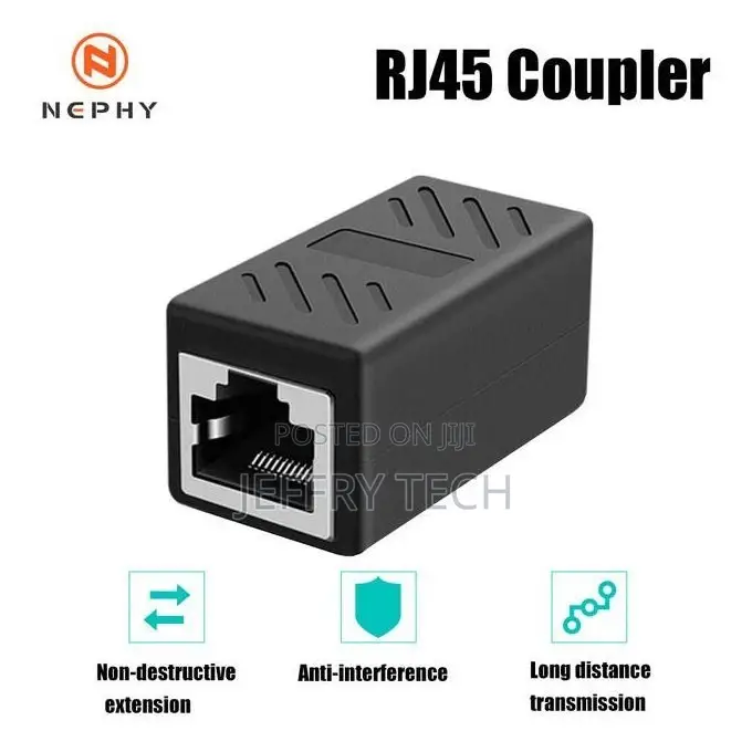 Rj45 Connector Cat 7/6/5e Ethernet Adapter 8p8c Network Exte