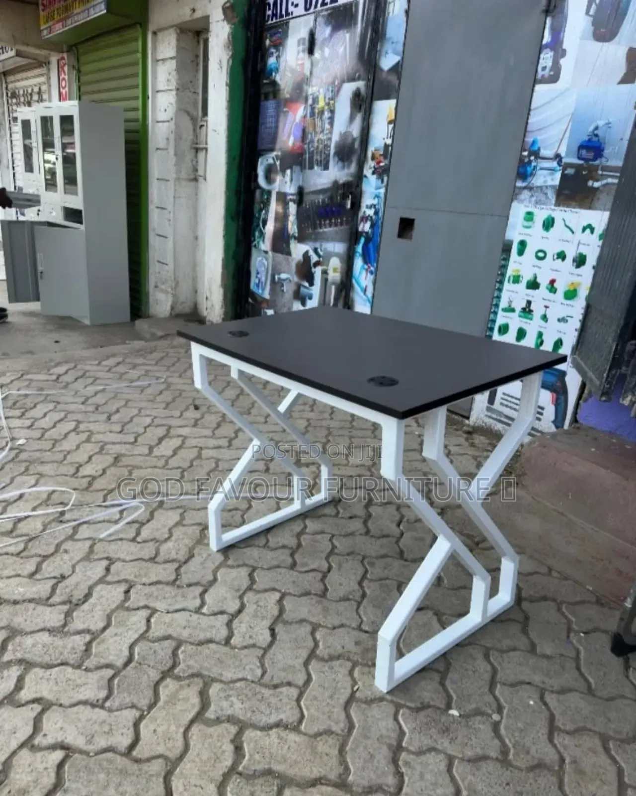 Double Frame Metallic Study Desk 1.2m Kj6yg