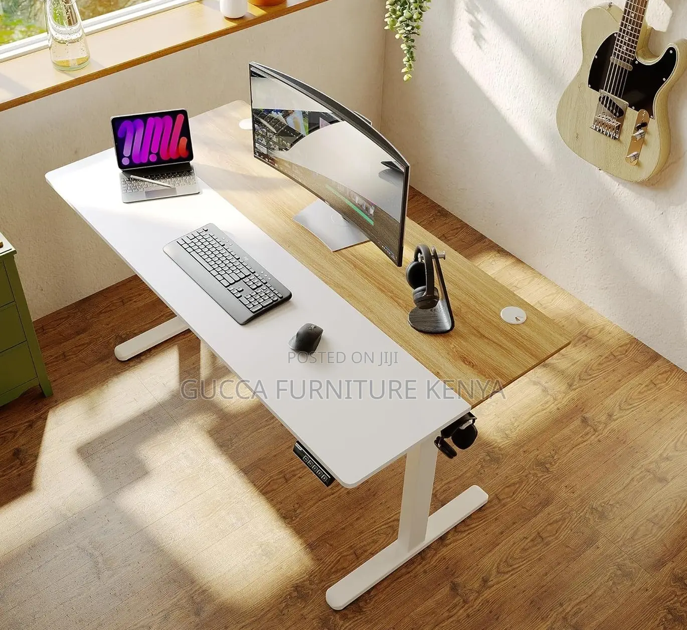 Office Tables:140cm Home Office Height-Variable Desk