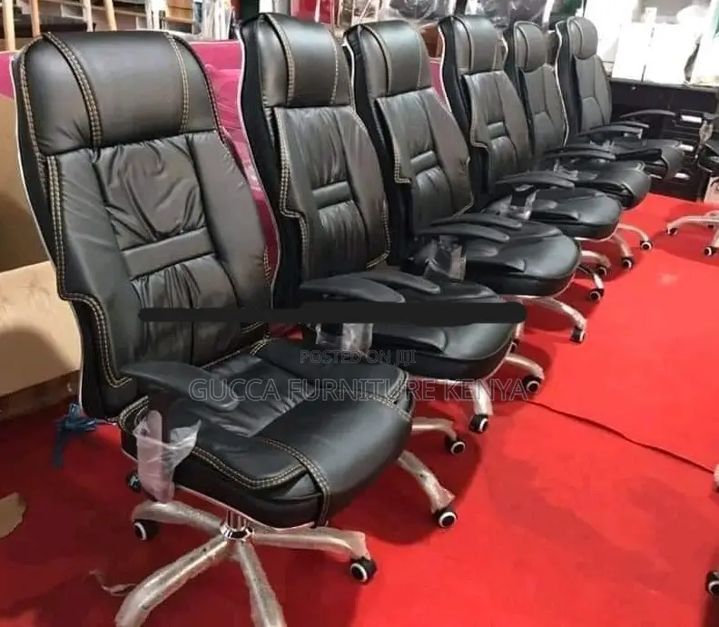 Office Chairs: Standard PU Leather Generic Home Office Chair
