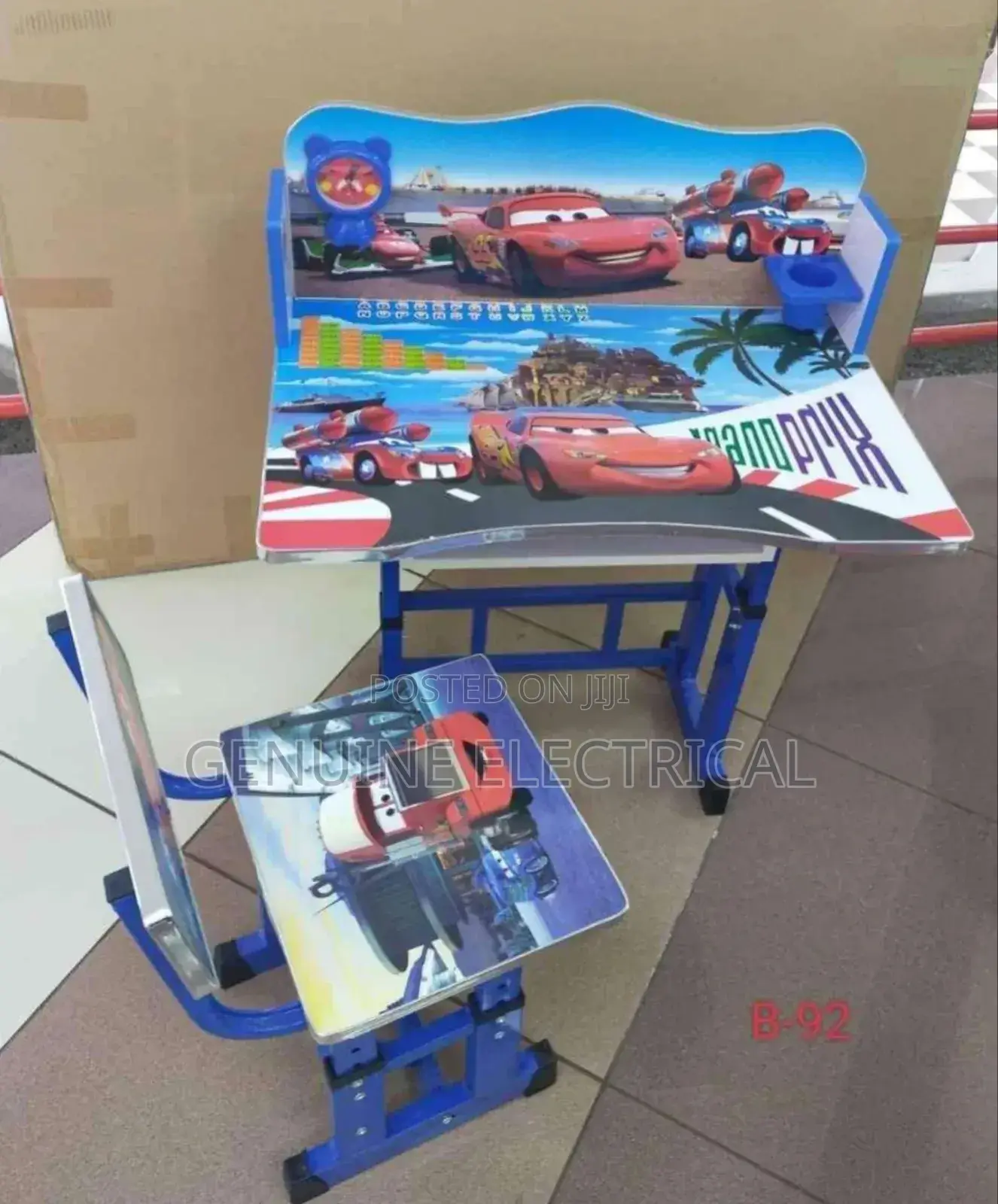 Classic Study Desk With Cartoon Theme