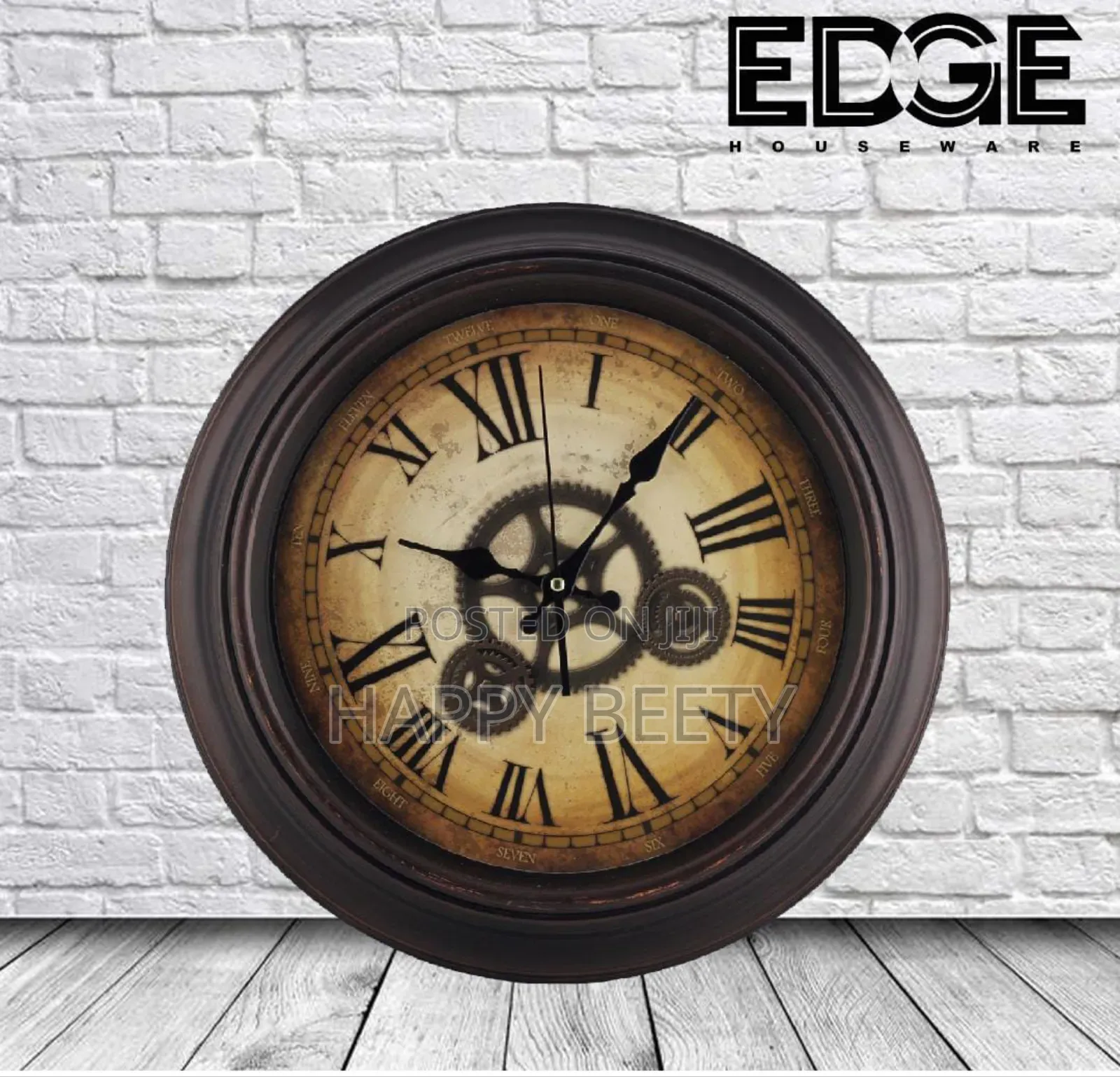 Edge Home Decor Wall Clock for Living Room