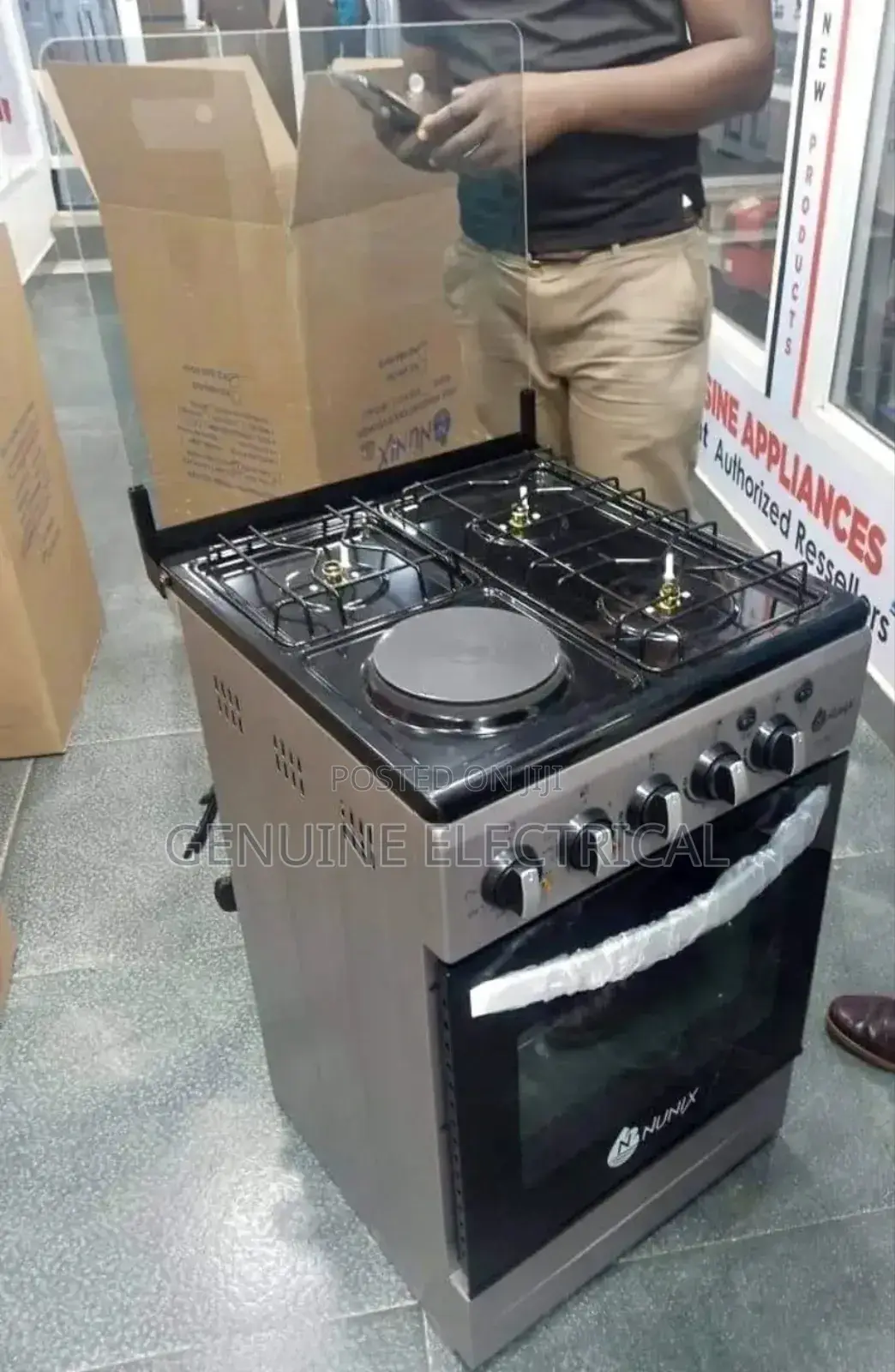 60*60 Nunix Cooker 3+1 Cooker Silver