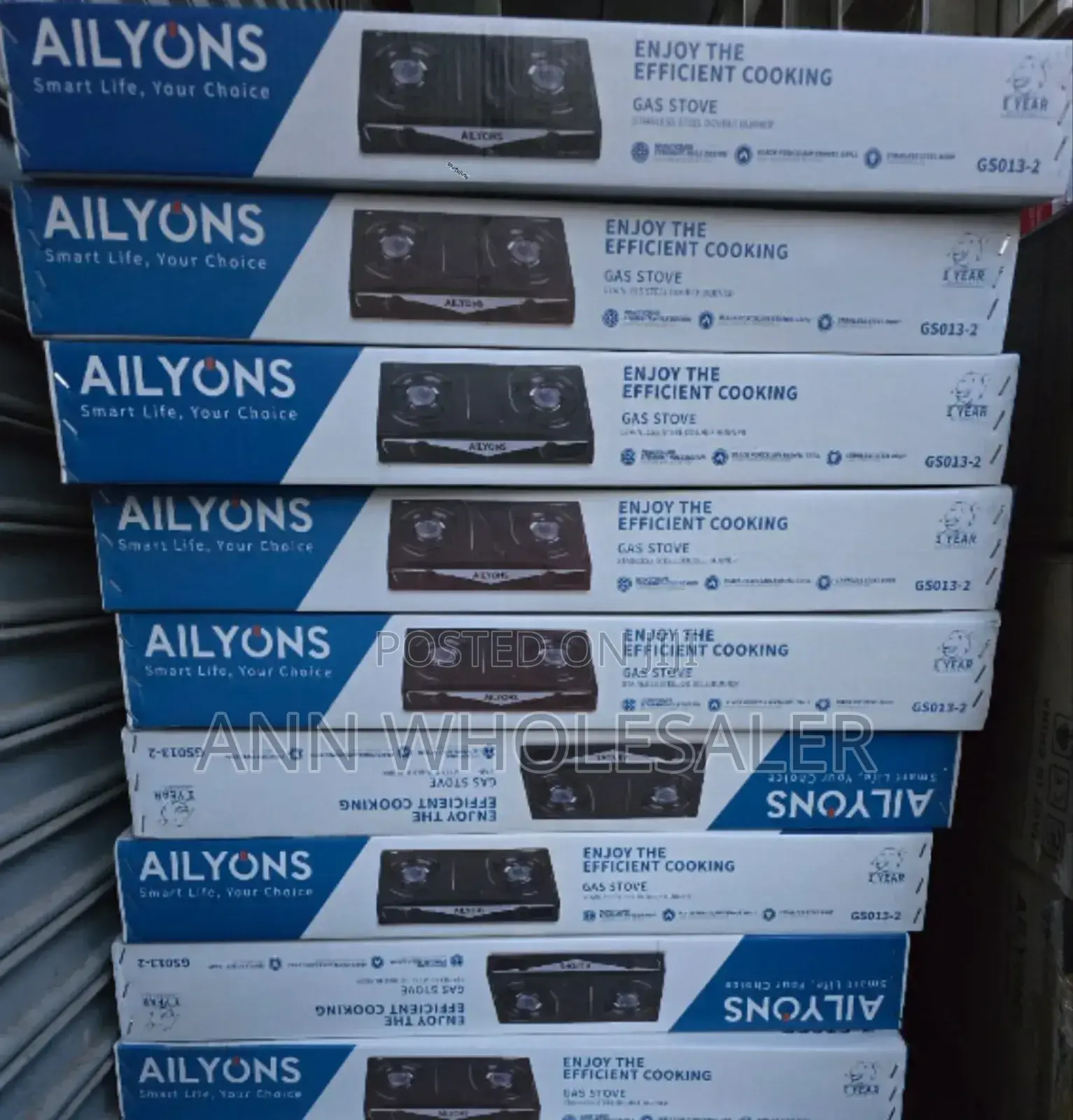 New AILYONS 2 Burner Table Top Stainless Steel Cooker CE1